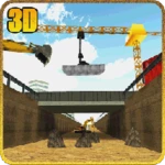 Logo of Bridge Builder Crane Underpass android Application 