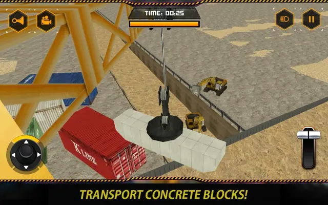 Bridge Builder Crane Underpass android App screenshot 9