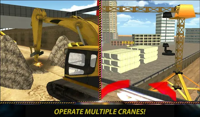 Bridge Builder Crane Underpass android App screenshot 1