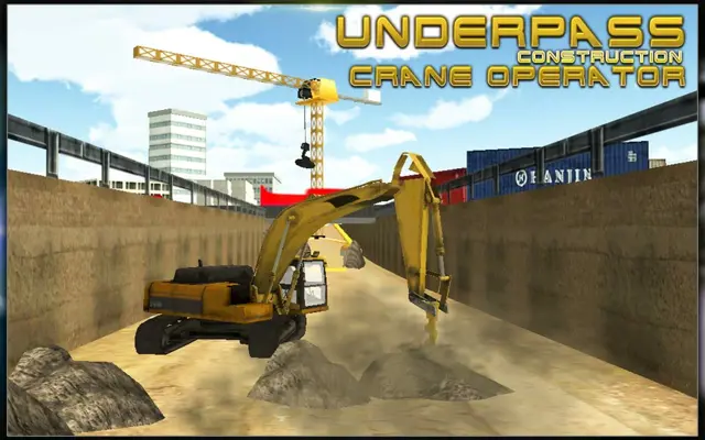 Bridge Builder Crane Underpass android App screenshot 8